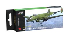 Набір акрилових фарб VVS Early-WW2 Bombers Arcus A1009