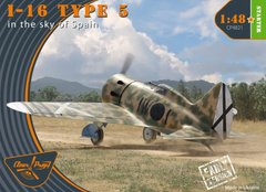 Prefab model 1/48 aircraft I-16 type 5 (in the skies of Spain early version) Clear Prop CP4821