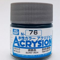 Акрилова фарба Acrysion (N) Burnt Iron Mr.Hobby N076