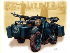 Збірна модель 1/35 німецький мотоцикл (друга світова війна) MASTER BOX 3528