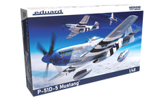 Збірна модель 1/48 гвинтовий літак P-51D-5 Mustang Weekend edition Eduard 84172