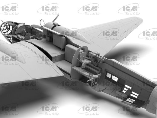 Сборная модель 1/48 Японский тяжелый бомбардировщик Ki-21-Ib 'Sally' ICM 48195