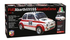 Збірна модель 1/12 автомобіль FIAT Abarth 695SS/Assetto Corsa Italeri 4705