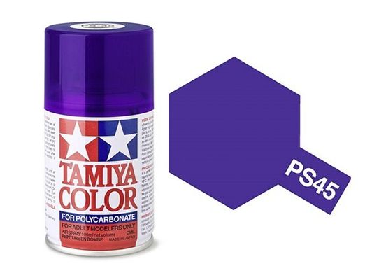 Аерозольна фарба PS45 Напівпрозорий Фіолетовий(Translucent Purple) Tamiya 86045
