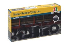 Набір шин 1/24 для вантажного автомобіля Trailer Rubber Tyres Italeri 3890, В наявності