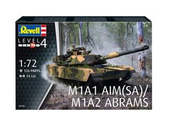 Сборная модель 1/72 танк M1A1 AIM(SA)/ M1A2 Abrams Revell 03346