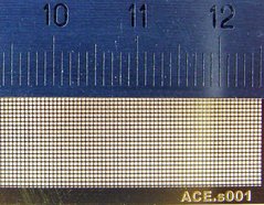 Photo-etch mesh straight (0.5x0.5 mesh) ACE S001, In stock