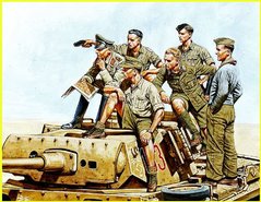 Фігури 1/35 Ервін Роммель та німецький танковий екіпаж MASTER BOX 3561
