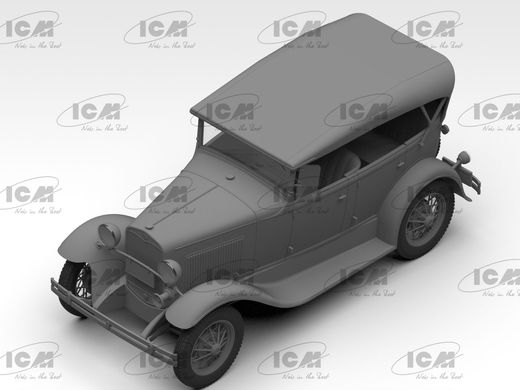 Збірна модель 1/24 американський легковий автомобіль Модель A Standard Phaeton з м’яким верхом (1930
