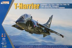 Сборная модель 1/48 самолет T-Harrier Harrier T2/T2A/T2N/T4/T4N/T8 Two Seater Trainer Kinetic 48040