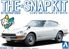 Сборная модель 1/32 автомобиль The Snap Kit Nissan S30 Fairlady Z White Aoshima 06255
