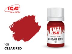 Акрилова фарба Прозорий червоний (Clear Red) ICM 1011