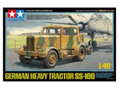 Сборная модель 1/48 немецкий тяжелый трактор SS-100 Tamiya 32593
