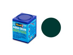 Акриловая краска черно-зеленый, матовый, 18 мл Aqua Color Revell 36140