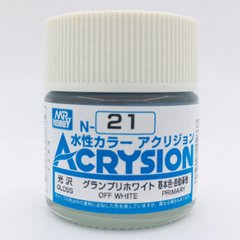 Acrylic paint Acrysion (N) Off White Mr.Hobby N021