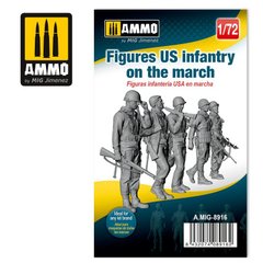 Figures 1/72 Ammo Mig 8916 American infantry on the march