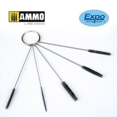 Set of brushes for cleaning the airbrush (5 pcs.) Expo tools AB120