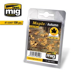 Макетные листья осенний клен для диорам Leaves Maple – Autumn Ammo Mig 8400