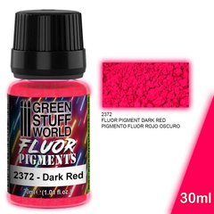Яскраві кольорові флуоресцентні пігменти Pigment FLUOR DARK RED 30 мл GSW 2372