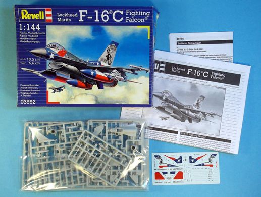 Стартовий набір для моделізму 1/144 Літака Lockheed Martin F-16C Fighting Falcon Revell 63992