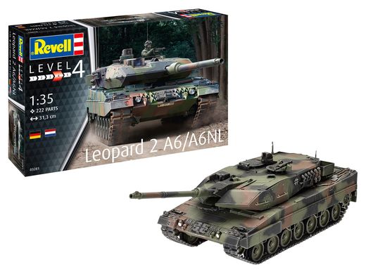 Prefab model 1/35 tank Leopard 2A6/A6NL Revell 03281