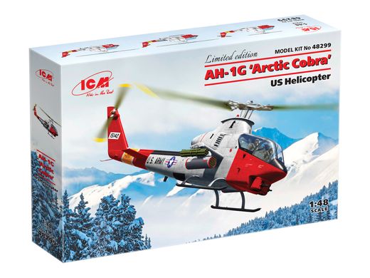 Assembled model 1/48 Helicopter AH-1G "Arctic Cobra", Helicopter USA ICM 48299