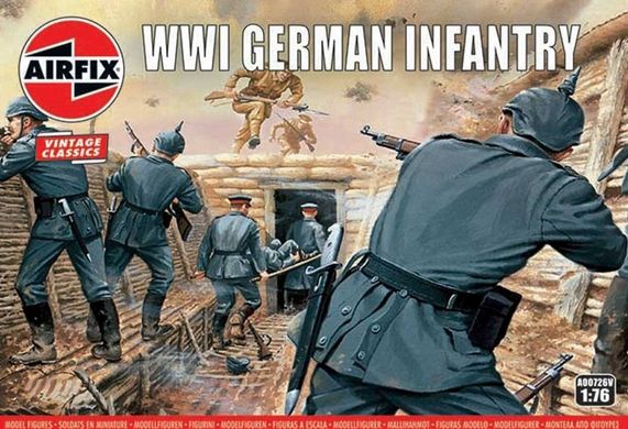 Фігури німецької піхоти першої світової війни Vintage Classics WWII German Inf. Airfix 00726V