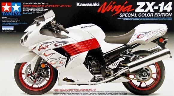 Збірна модель 1/12 мотоцикл Kawasaki Ninja ZX-14 - Special Color Edition Tamiya 14112