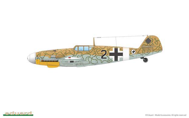 Збірна модель 1/48 гвинтовий літак Bf 109G-2 ProfiPack Edition Eduard 82116