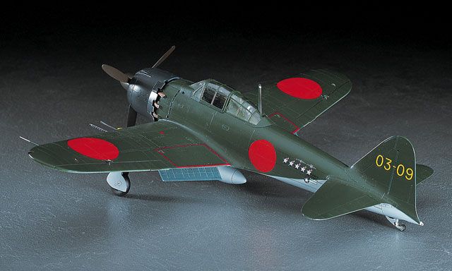 Assembled model 1/48 JT72 Zero Fighter Type 52 HEI Hasegawa 09072