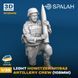 Set of figures 1:35 artillery crew of howitzer M119A2 SPALAH 28435