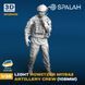 Set of figures 1:35 artillery crew of howitzer M119A2 SPALAH 28435