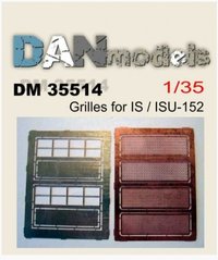 Фототравлення 1/35 надмоторні решітки для ІС/ІСУ-152 DAN Models 35514, В наявності