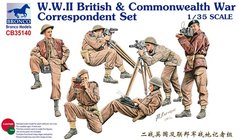 Збірна модель 1/35 фігури військових кореспондентів Британії та Співдружності Другої світової війни