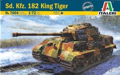 Сборная модель 1/72 танк Sd. Kfz. 182 King Tiger Italeri 7004
