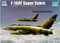 Assembled model aircraft 1/72 Trumpeter F-100F Super Saber Trumpeter 01650