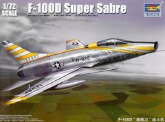 Сборная модель 1/72 самолета F-100D Super Sabre Trumpeter 01649
