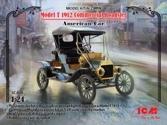 Збірна модель 1/24 Модель T 1912 "Комершл Родстер", Американський пасажирський автомобіль ICM 24016