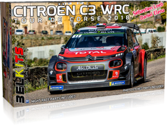Збірна модель 1/24 автомобіль Citroën C3 WRC 2018 Tour de Corse 2018 Belkits BEL-017