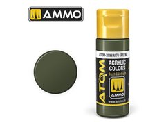 Acrylic paint ATOM NATO Green Ammo Mig 20066
