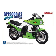 Сборная модель 1/12 мотоцикла Kawasaki GPZ900R A2 Ninja Export Ver. 1985 Aoshima 05397