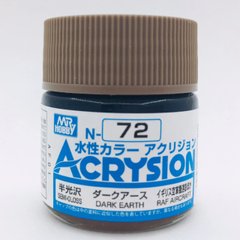 Acrylic paint Acrysion (N) Dark Earth Mr.Hobby N072