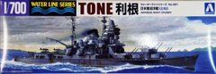 Сборная модель 1/700 японский тяжелый крейсер Water Line Series No. 331 Tone Aoshima 04534