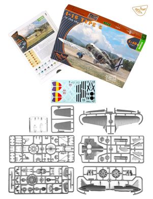 Prefab model 1/48 aircraft I-16 type 5 (in the skies of Spain early version) Clear Prop CP4821
