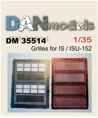 Photoetched 1/35 engine grilles for IS/ISU-152 DAN Models 35514, In stock