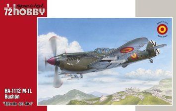 Сборная модель 1/72 винтовой самолет HA-1112 M-1L Buch&oacute;n "Ej&eacute;rcito del Aire" Special Hobby SH72308