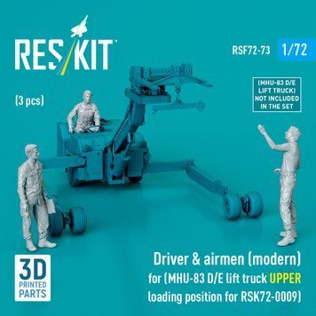 Фігури 1:72 водій та льотчики вантажівка MHU-83 D/E для RSK72-0009 Reskit RSF72-0073