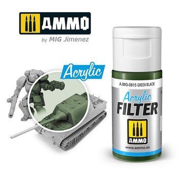 Acrylic filter Green Black FILTER (Green Black) Ammo Mig 0815