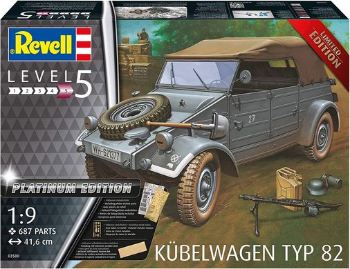 Збірна модель 1/9 автомобіль Kübelwagen Typ 82 Platinum Edition Revell 03500