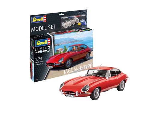 Збірна модель 1/24 автомобілю Jaguar E-Type Coupé Series 1 Revell 67668